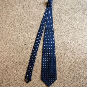 Banana Republic Navy Blue Polka Dot Tie